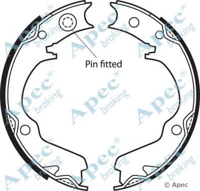APEC BRAKING shu708 -  Комплект тормозных колодок